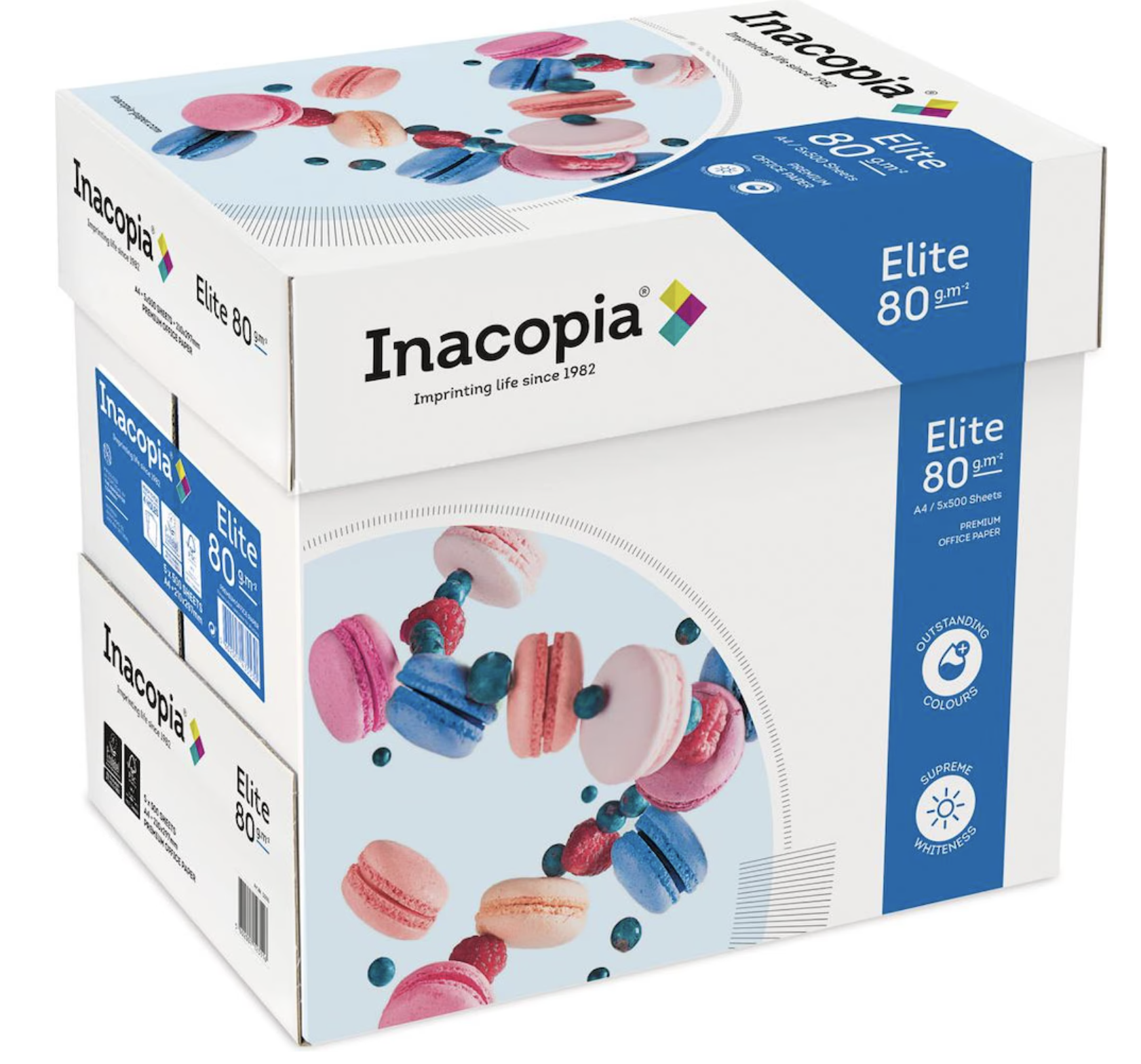 Picture of Copy Paper A4, 80g/m2 INACOPIA ELITE, Box of 2500 sheets